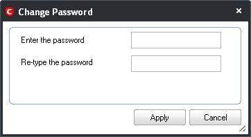 try to access important configuration areas (for example, all sections in the Antivirus Tasks, Firewall Tasks and Defense+ Tasks areas require this password before allowing you to view or modify