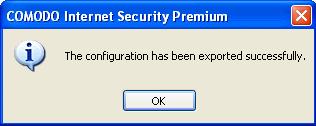 Comodo Internet Security. Any profiles you import do not become active until you select them for use.