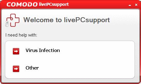 Select the type of service you need: Virus Infection Select if you need assistance in removing viruses, malware etc.