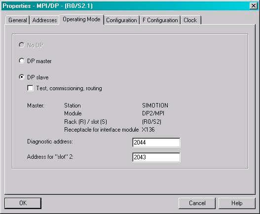 Config Configuring the DP interface as