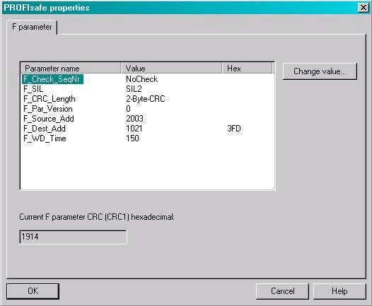 This screen displays the PROFIsafe settings of the second drive. No changes are required.