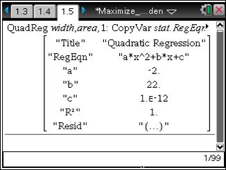 To graph the regression equation, first return to a page that contains a graph of the data by pressing /. Be sure that the Graphs work area is active by clicking on that region of the screen. 2.