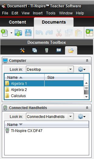 Getting Started with TI-Nspire TM Teacher Software 39 TI PROFESSIONAL DEVELOPMENT Step 10: View the Document Settings by going to File > Document Settings.
