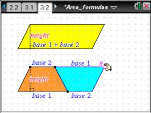 Mathematically proficient students will not only use the formula for the area of the triangle but also attend to how the formula is related to the area of a parallelogram with equal base and height.