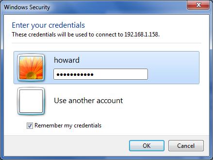 Establishing a Remote Desktop Connection You will then be asked for your password to connect to the computer.