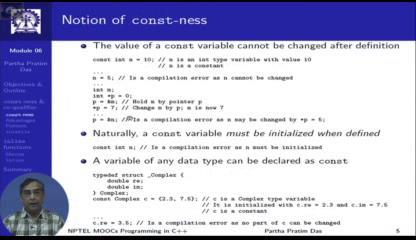 can do the replacement. This is just to make you understand, what is the scenario of a manifest constant? (Refer slide Time: 06:07) So, what will be the consequence of this?