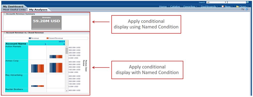 Image: Example of Applying Conditions to Many Sections In each individual section, you select Section Properties
