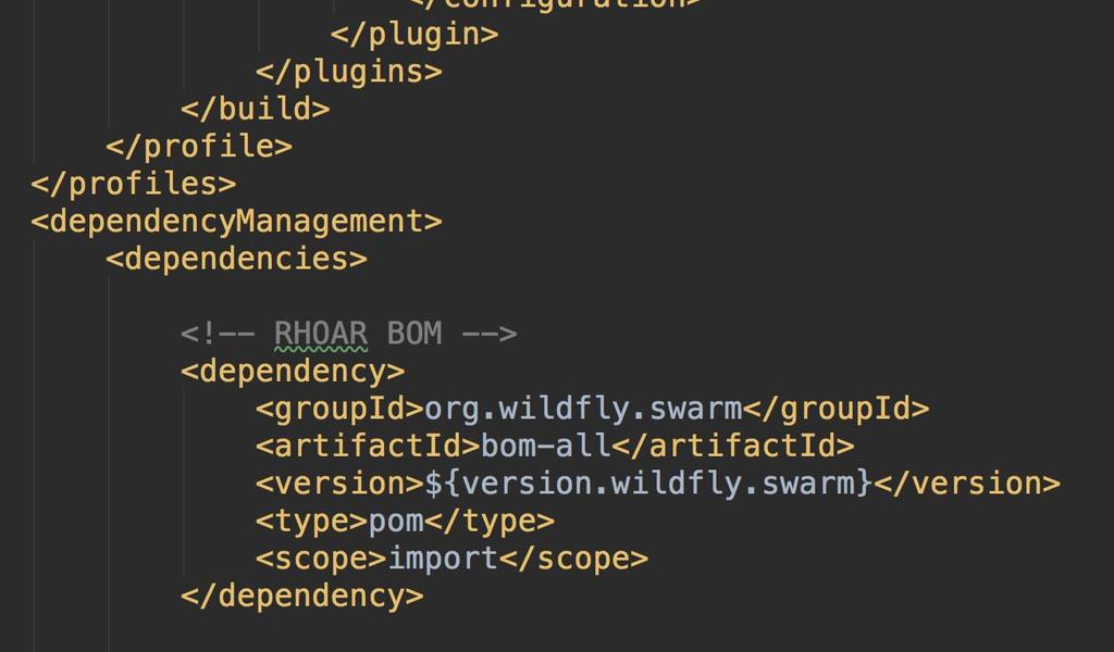 Example: Using RHOAR for WildFly