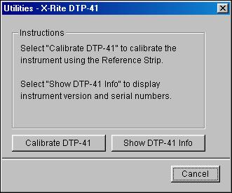 COLOR MEASUREMENT INSTRUMENTS 82 6 Choose the appropriate COM port for the DTP41 from the Available