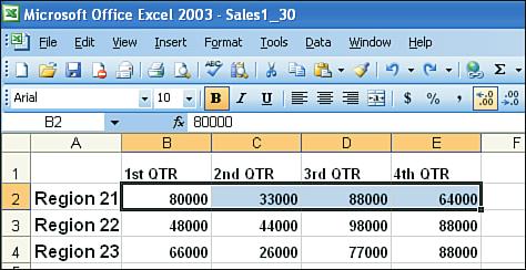 Formatting the Display of Numeric Data PART 9 Select the cells in which you want to increase the number of decimals displayed, and click the