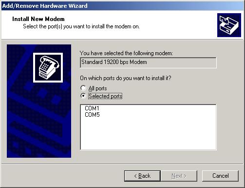 Windows 2000 Setup Preparing for Remote Networking 60 6 To verify the COM port setting, click the PC Card icon on the taskbar at the bottom of your screen. 7 The WWC should be listed with its port.