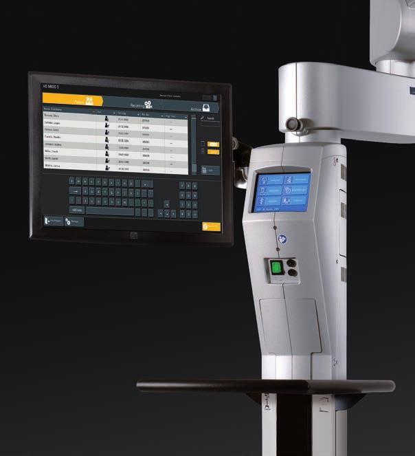 The touch screen also allows numerous functions to be controlled. HS MIOS 5 Comprehensive yet intuitive recording MIOS stands for Microscope Imaging and Operation System.