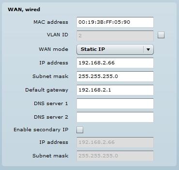 WAN Settings WAN network settings include settings related to the WAN interface. The access type of the WAN interface can be configured as: Static IP, Dynamic IP, PPPoE client.