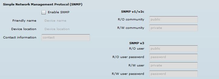 SNMP Traps Settings Manager address specify the IP address or hostname of SNMP Trap receiver. Manager port specify the port number of the Trap receiver. Default port number is 162.
