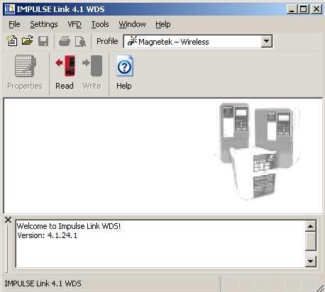Chapter 3 - Navigation IMPULSE Link 4.1 WDS is a Windows-based software with easy to use menus and drop-down functions.