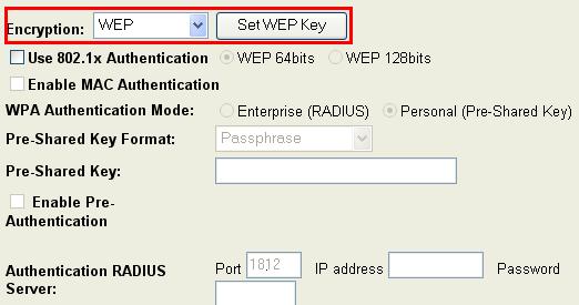 Choose your preferred security setting depending on what security function you need.