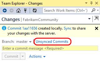 Figure 69 Unsynced Commits 45.