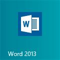 Windows 8: Locate the Word 2013 tile on the