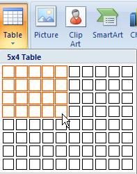 rows Drag in the grid to select