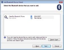 Then put in the same Bluetooth security code on your Bluetooth device. 6. Click Finish. Windows XP/2000/ME/98SE 1.