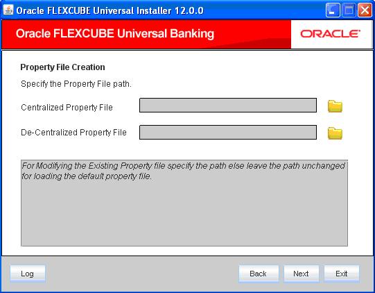 Host Property File If you are creating a new property file, you can leave this field blank. However, if you wish to modify an existing property file, specify the location.