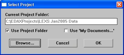 Chapter 5 Spectrum Basics 5.9 Project Mode When you want to save all the data you will collect into a single folder Project mode can be used.
