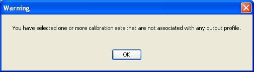 NOTE: For more information about calibration sets, see An overview of calibration on page 52.