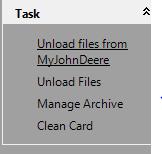 5) If you chose to manually transfer files, click the Unload button 6) Select Unload files