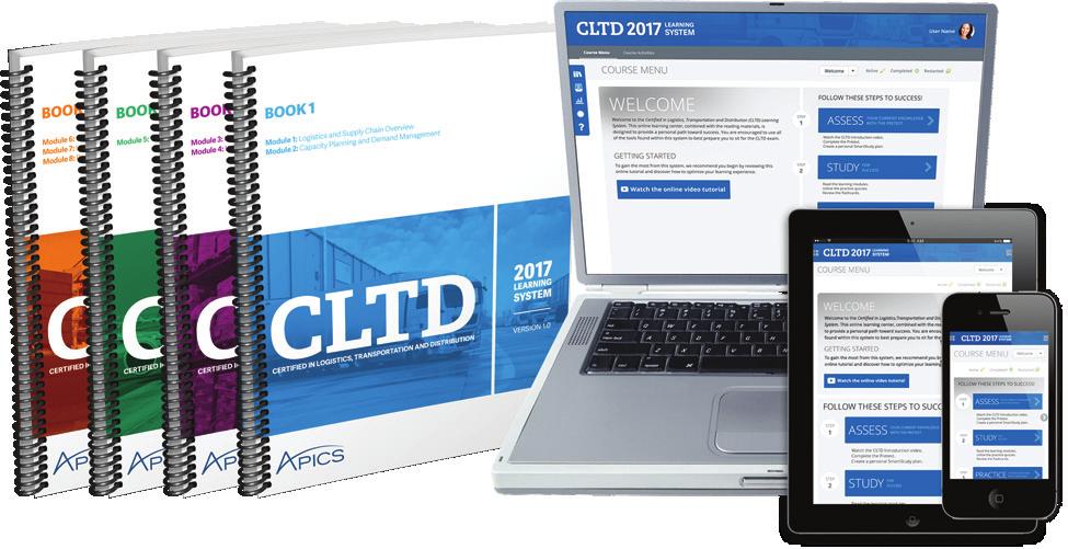 BENEFITS ACHIEVE PROFESSIONAL EXCELLENCE The 2017 CLTD Learig System provides iteractive tools ad cotet that reflects the ew APICS CLTD Exam Cotet Maual (ECM).