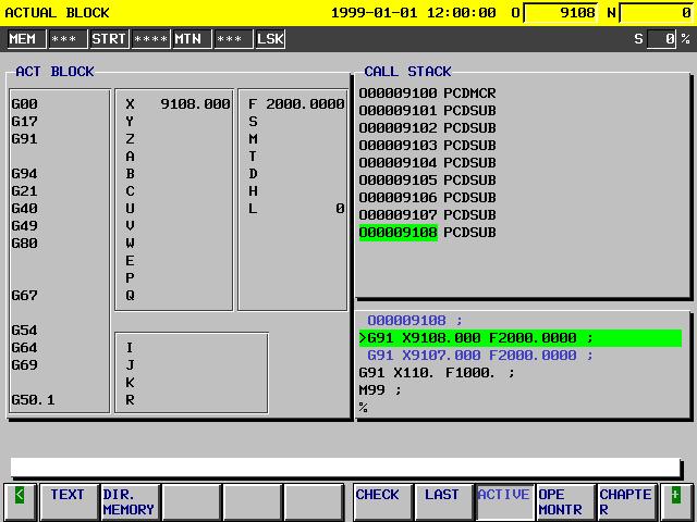 macro call information is displayed.