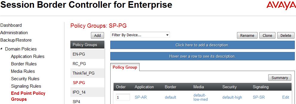 6.3.3. Endpoint Policy Groups The rules created within the Domain Policy section are assigned to an Endpoint Policy Group.