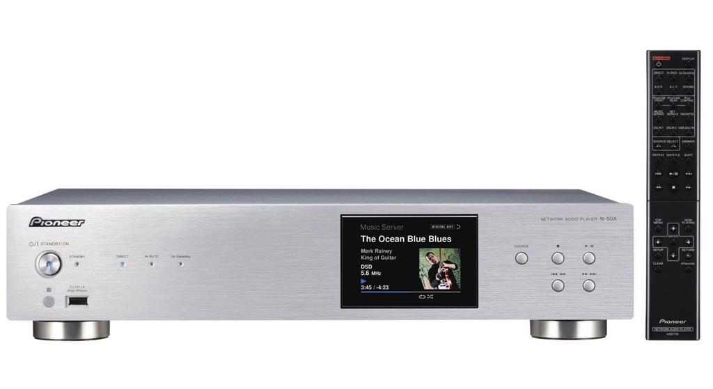 N-50A-K/-S Audiophile Network Audio Player Featuring Twin Transformers, Twin SABRE 32 Ultra DAC, USB-DAC with up to 192 khz LPCM and 2.8/5.