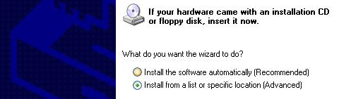 To start the install of the USB virtual Ethernet driver, select No, not this time and click Next. Figure 5-5: Found New Hardware Wizard 2.