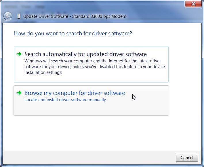 Figure A-12: Update Driver Software