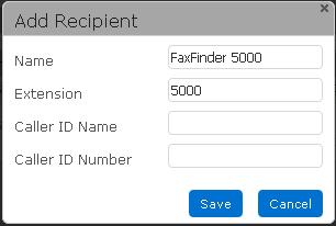 In the Recipients section, click Add to add a new recipient.