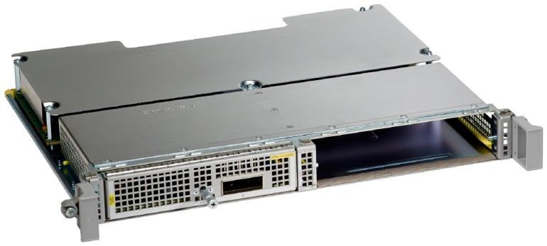The Cisco ASR 1000 Series Modular Interface Processor (ASR1000-MIP100) (Figure 3) is a full-duplex 100-Gbps modular Ethernet line card that is capable of hosting up to two Cisco ASR 1000 Series