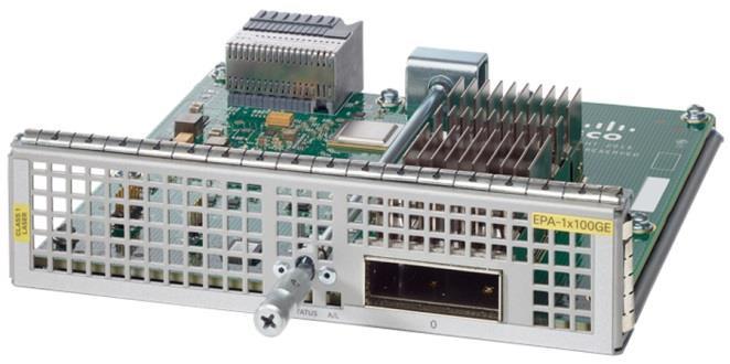 Like the fixed Ethernet line cards, the modular interface processor with EPAs offers the same feature parity and functionality as the SPA interface processor and SPA combination.
