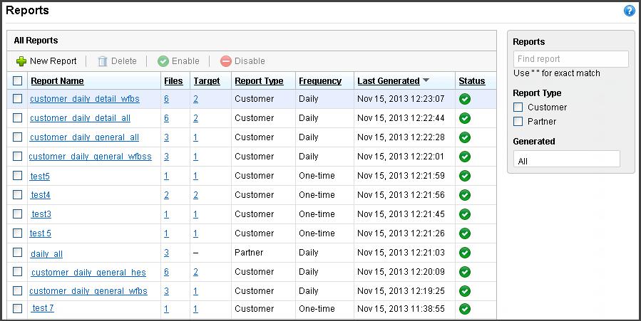 Trend Micro Remote Manager saves the 30 most recent daily reports, ten most recent weekly reports, and five most recent monthly reports. General reports are suitable for resellers and customers.