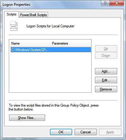 Secure Browser Installation Figure 18. Logon Properties Dialog Box 4. Click Add.