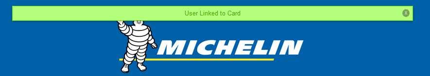 In the Link User to the Credit Card box in the area that says Enter Name, type in the Michelinb2b User ID of person to be associated to the card. 3. Click Fetch.