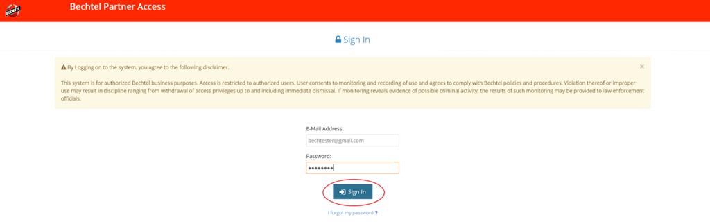 After the first time logging in, you will not have to accept the Access and Use Agreement every time, but will have to authenticate your account using
