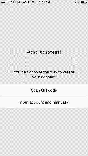 On your mobile device, follow the on-screen instructions (described in more detail below) to configure Optimal Authenticator. 1.