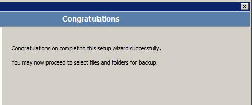 Step 6 of 7: Optimise for backup environment The Backup Wizard enables you to quickly optimise your settings for backing up in a specific environment. To optimise your settings: 1.