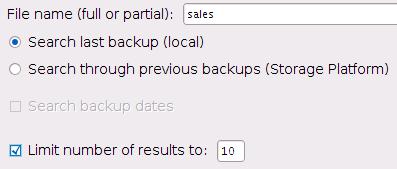 a. Recreate folder structure This option is selected by default. It instructs the Backup Client to recreate the folder structure in the restore folder.