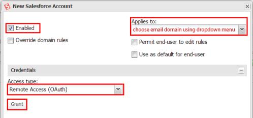 For Direction of Address: click the button by any User to Apply to: choose your domain in drop down. 6.