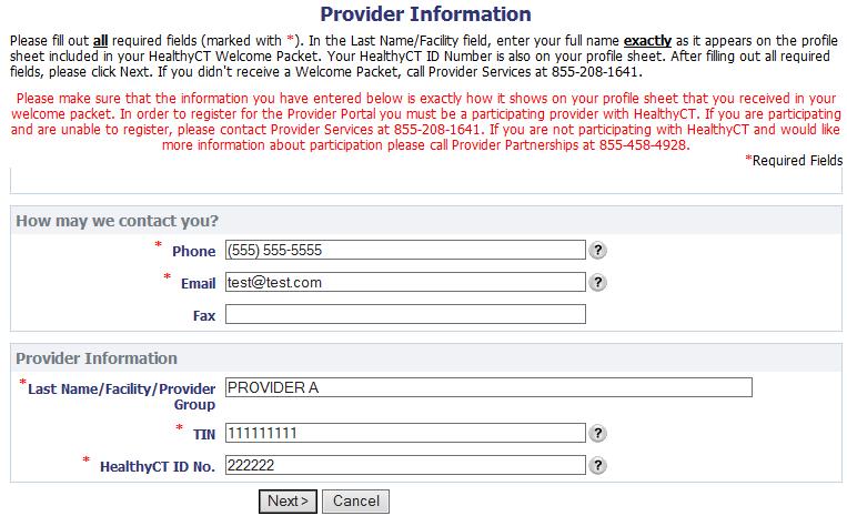 How to Register for the Provider Portal 5a.