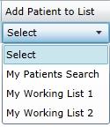 Manually Searching for Patients - Manage My Patients The only way to manually search for patients, is to use the Manage My Patients button located
