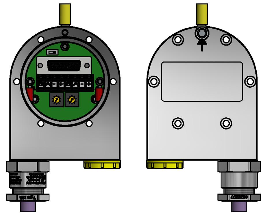 amb<+70 C Interface Installation The rotary encoder is connected by one, two or three cables. This depends on whether the power supply is integrated into the bus cable or connected separately.