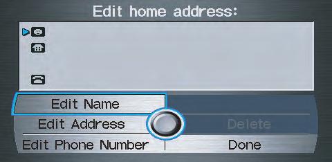 Home Address This feature lets you return Home from any location simply by saying Go home at the map screen. Alternatively, you can select Go Home on the MENU screen (Enter destination by).