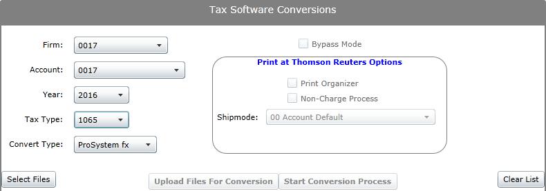 CONVERTING RETURNS WITH CONVERTING PROSYSTEM RETURNS FX IN YOUR WITH OFFICE PROSYSTEM FX IN YOUR OFFICE 10. Click the Open button, and then click the Upload button to upload the ZIP file.